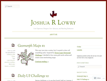 Tablet Screenshot of joshualowry.com